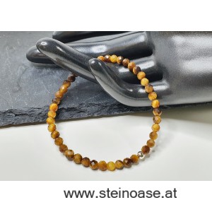 Armband Tigerauge facettiert 4mm